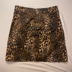 Forever21 leopard mini skirt